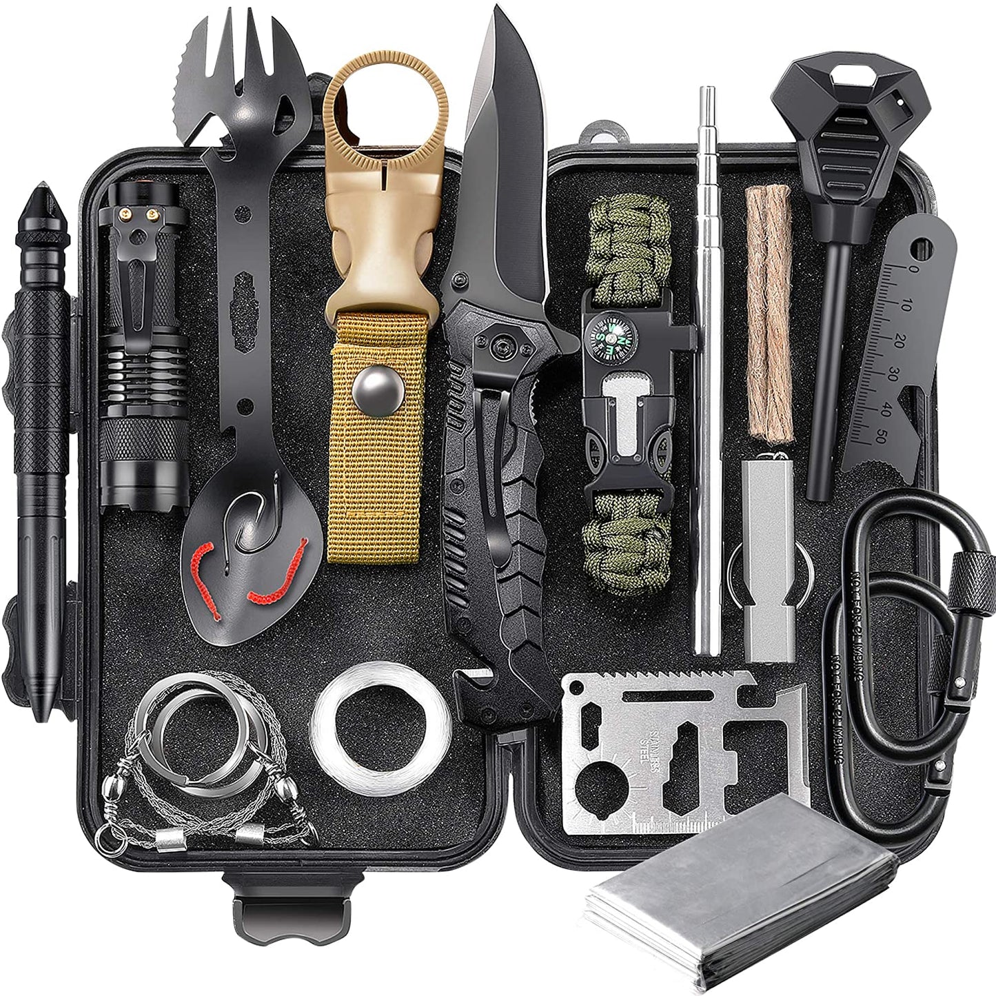United States of America - American Flag + Emergency EDC Survival Tools 24 in 1