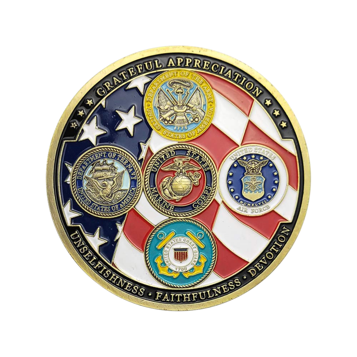 Thank You For Your Service - USA Eagle Veteran Coin
