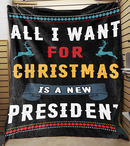 All I Want For Christmas Premium Mink Sherpa Blanket 3