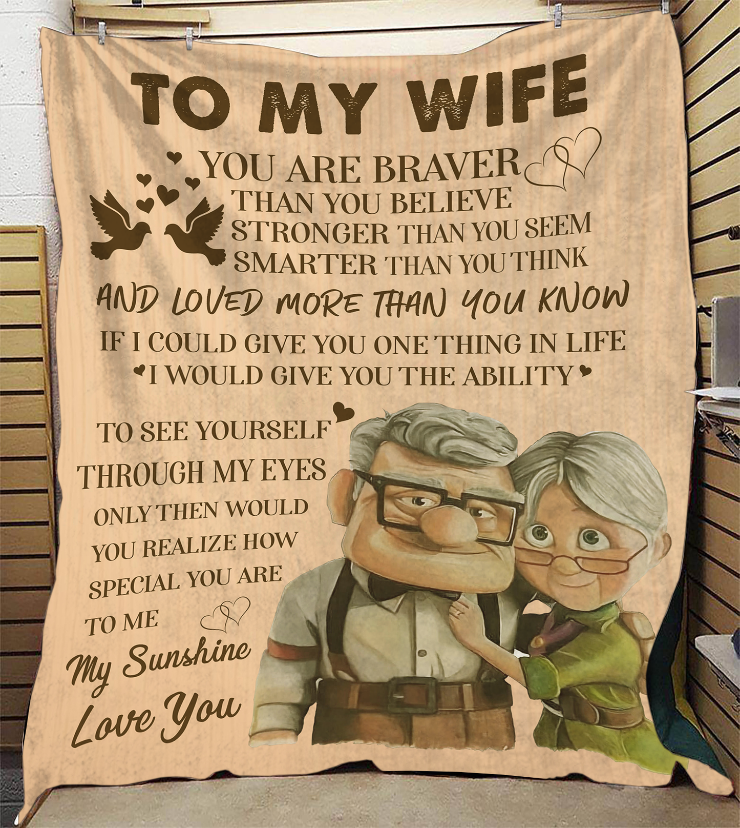 To My Wife - You Are Braver Blanket