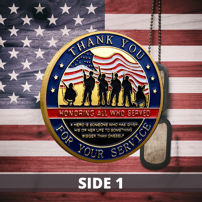 Honoring All Who Served - Veteran Coin - Buy More, Save More Bundle