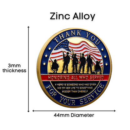Honoring All Who Served - Veteran Coin - Buy More, Save More Bundle