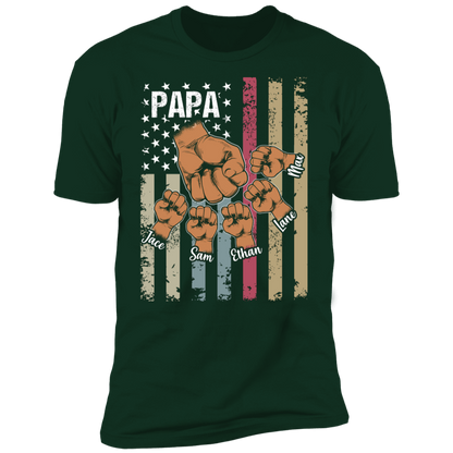 Personalized Papa T-shirt