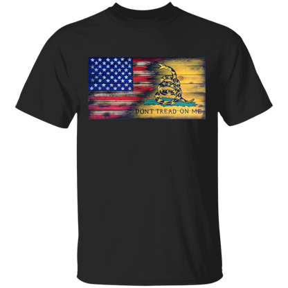 USA and Gadsen Flag Split Design, Don't Tread on Me