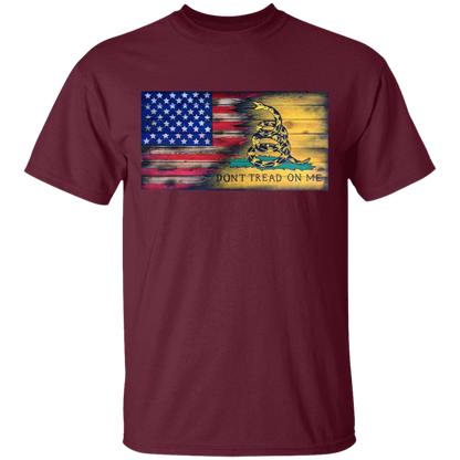USA and Gadsen Flag Split Design, Don't Tread on Me