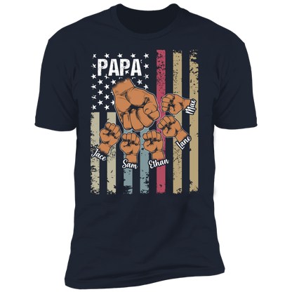 Personalized Papa T-shirt