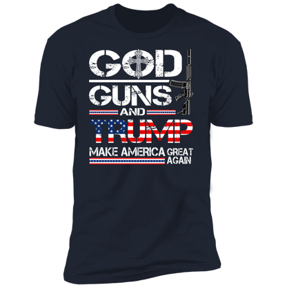 GOD Guns and Trump MAGA T-Shirt