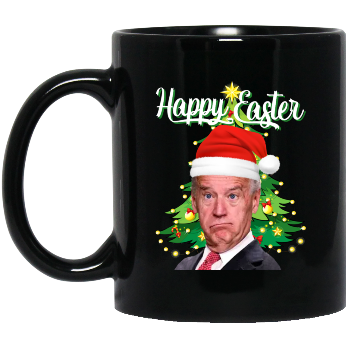 Happy Easter 11 oz. Black Mug