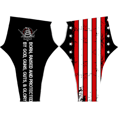 Born Raised And Protected By God, Guns, Guts And Glory Leggings 1