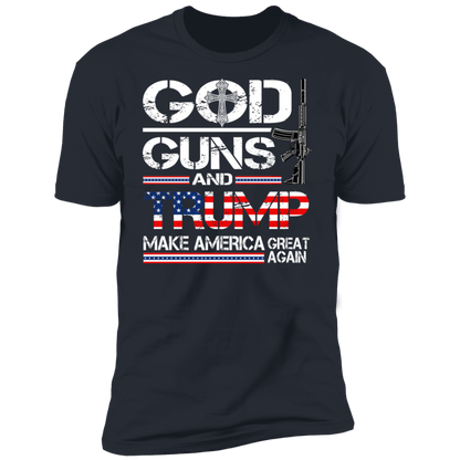 GOD Guns and Trump MAGA T-Shirt