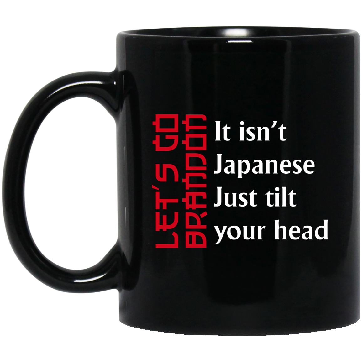 LGB Japanese Tilt 11 oz. Black Mug