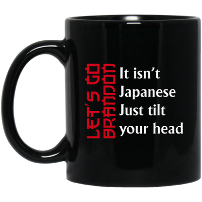 LGB Japanese Tilt 11 oz. Black Mug