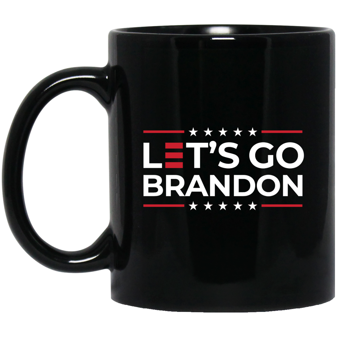 Let's Go Brandon 11 oz. Black Mug