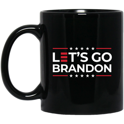 Let's Go Brandon 11 oz. Black Mug