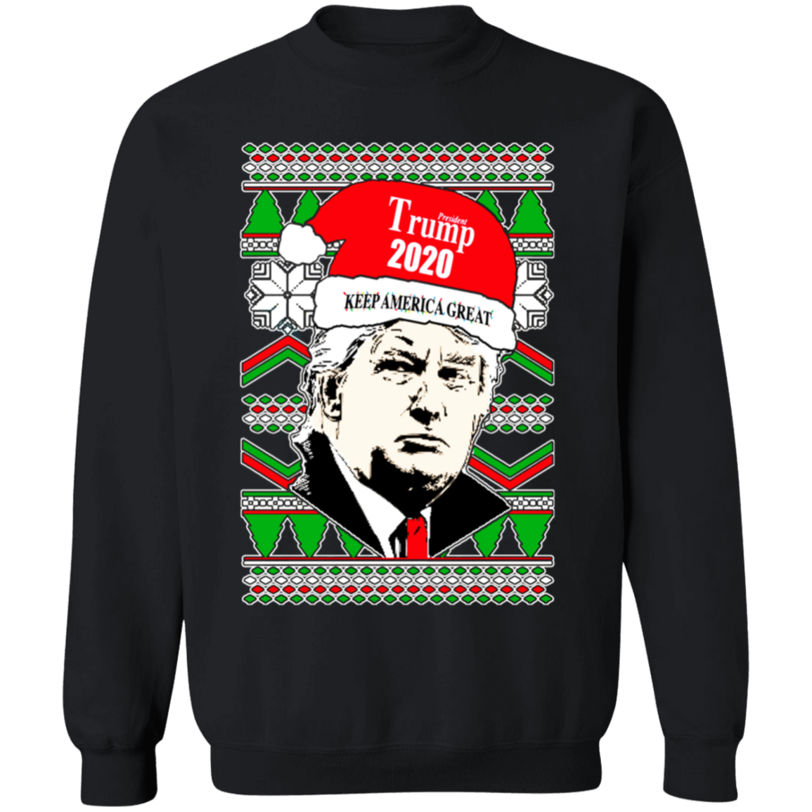 On Coast Trump 2020 Keep America Great Christmas Sweatshirt