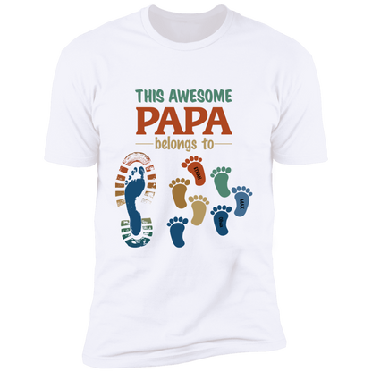 This Awesome Papa Personalized T-shirt