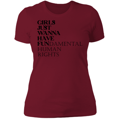 Girls Just Wanna Have Fun Boyfriend T-shirt