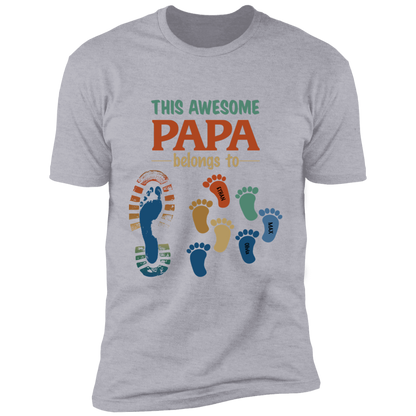 This Awesome Papa Personalized T-shirt