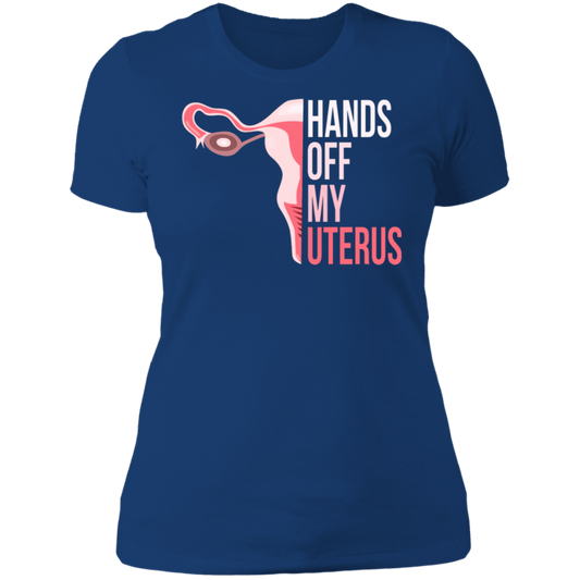 Hands Off My Uterus Boyfriend T-Shirt