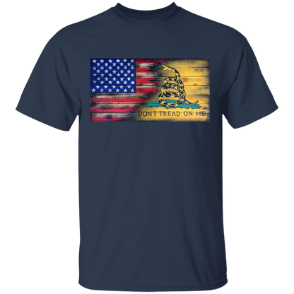 USA and Gadsen Flag Split Design, Don't Tread on Me