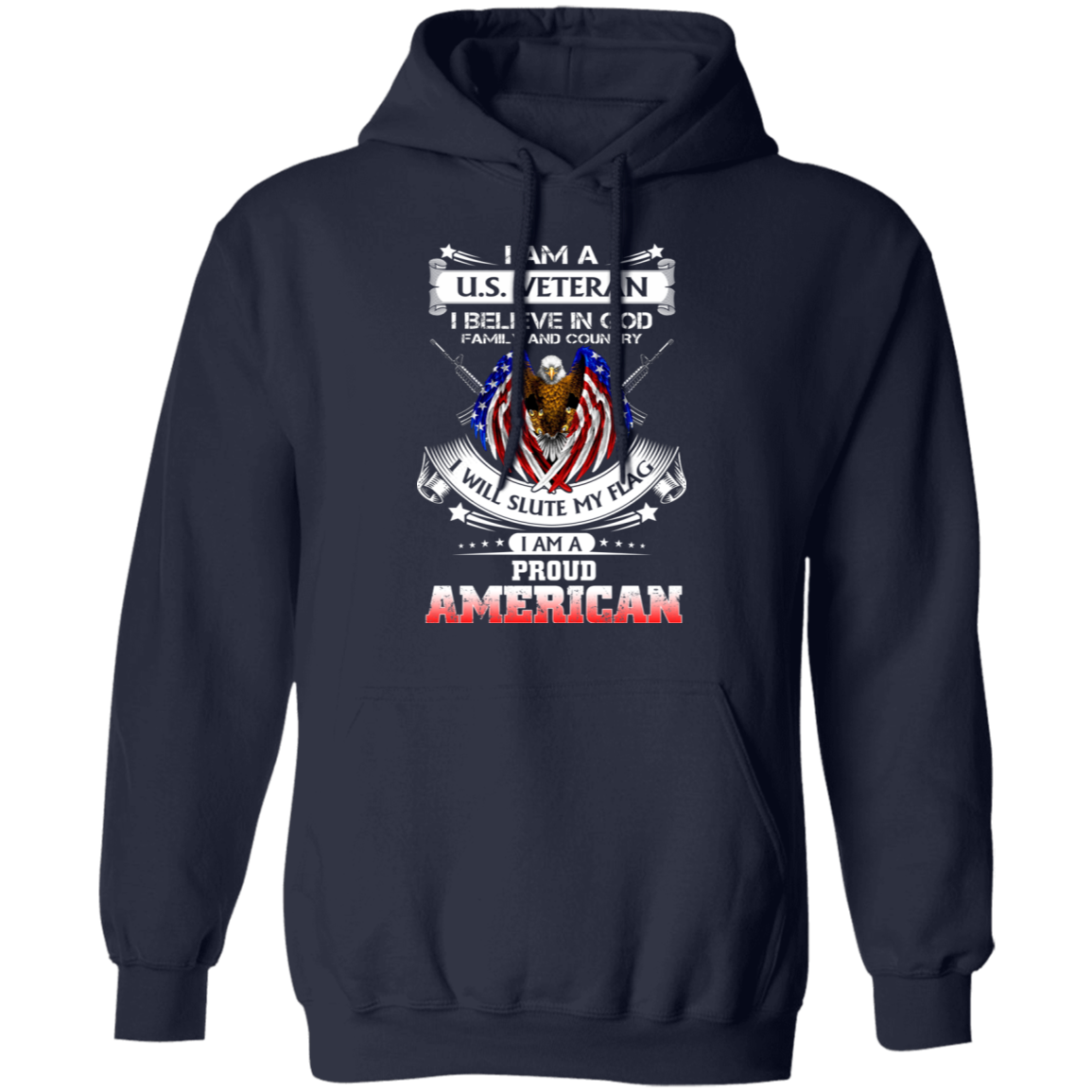 US Veteran - Proud American Hoodie and Sweatshirt