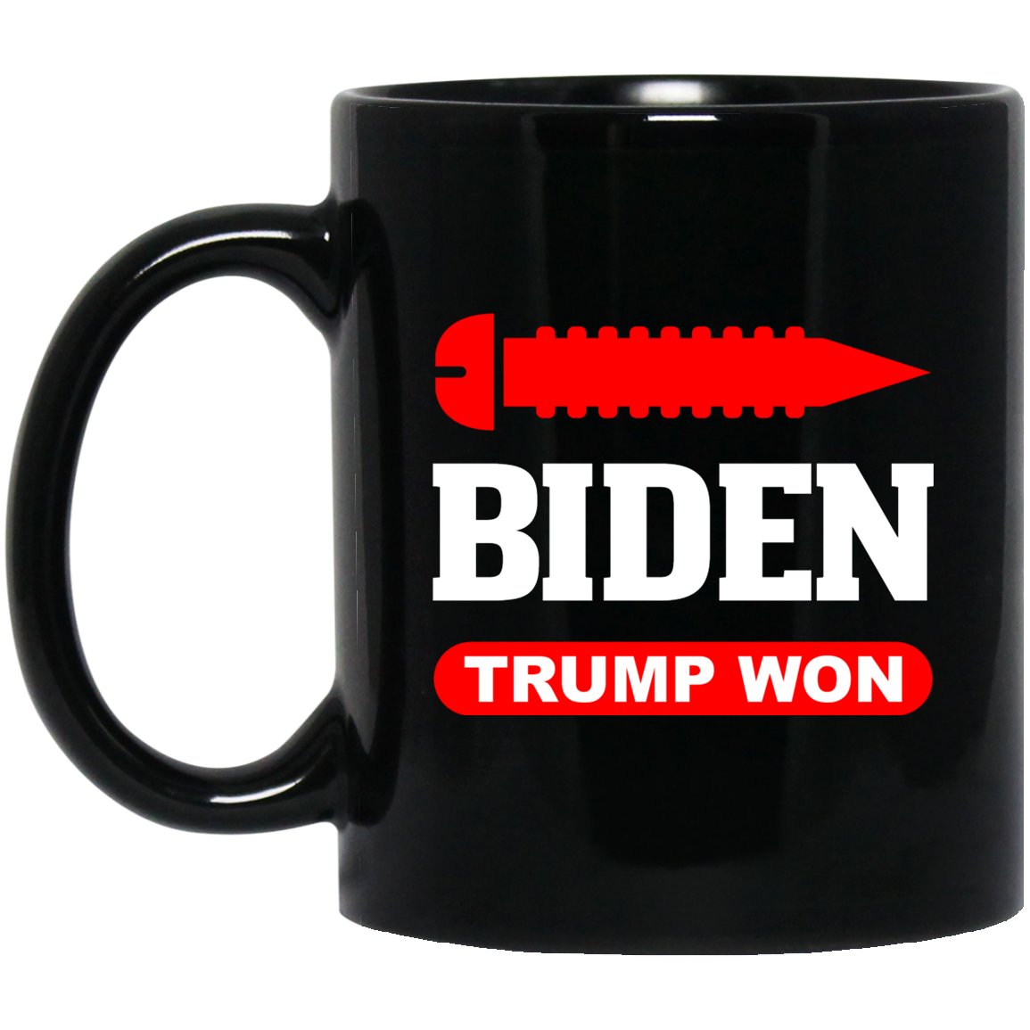 Screw Biden, Trump Won 11 oz. Black Mug