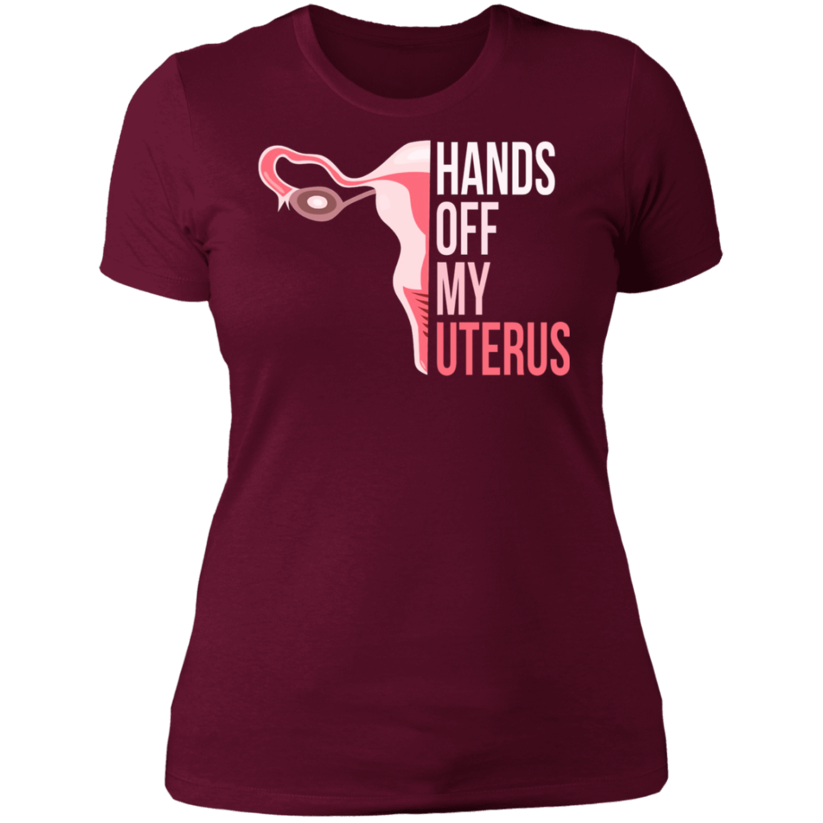 Hands Off My Uterus Boyfriend T-Shirt