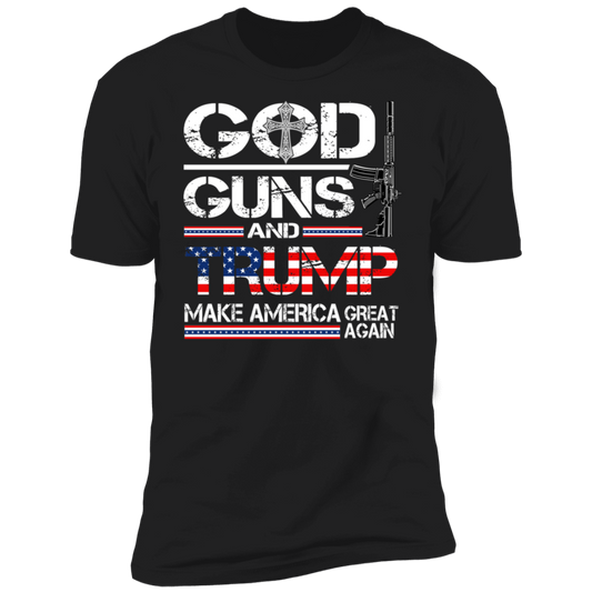 GOD Guns and Trump MAGA T-Shirt