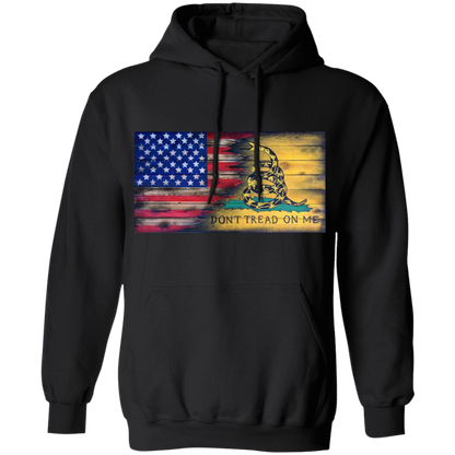 USA and Gadsen Flag Split Design, Don't Tread on Me