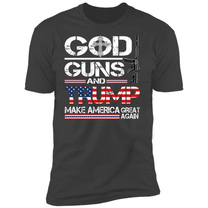 GOD Guns and Trump MAGA T-Shirt