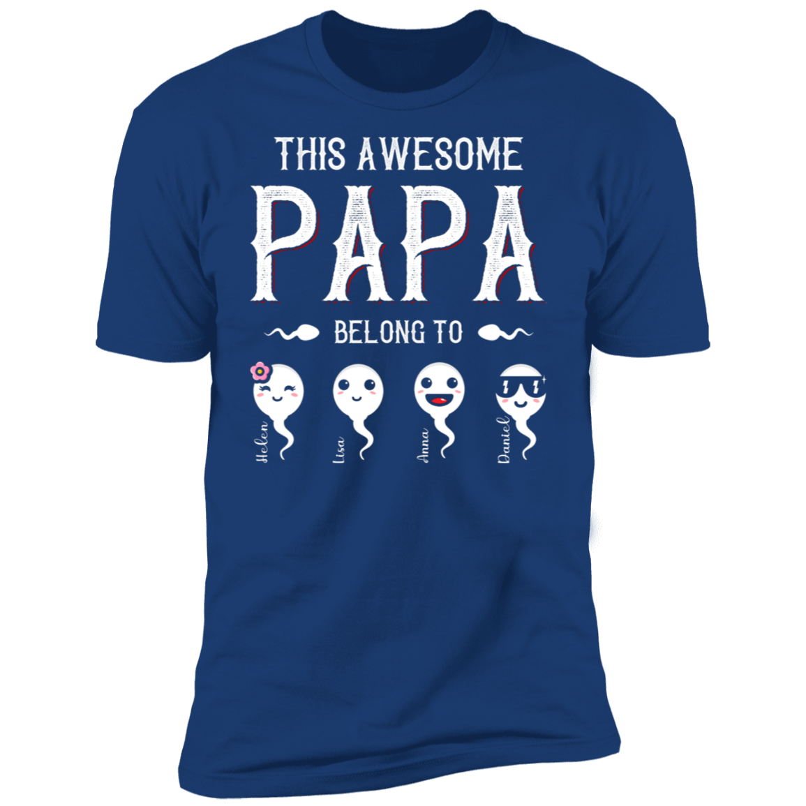 This Awesome Papa Belong To Personalized T-shirt