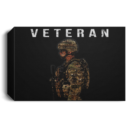 USA Veteran Deluxe Landscape Canvas 1.5in Frame