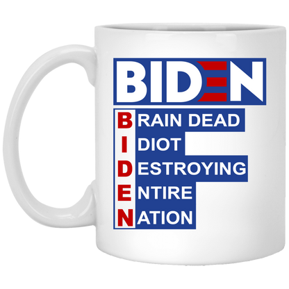 Biden Meaning 11 oz. White Mug