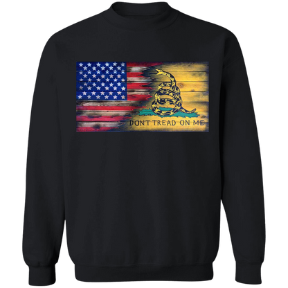 USA and Gadsen Flag Split Design, Don't Tread on Me