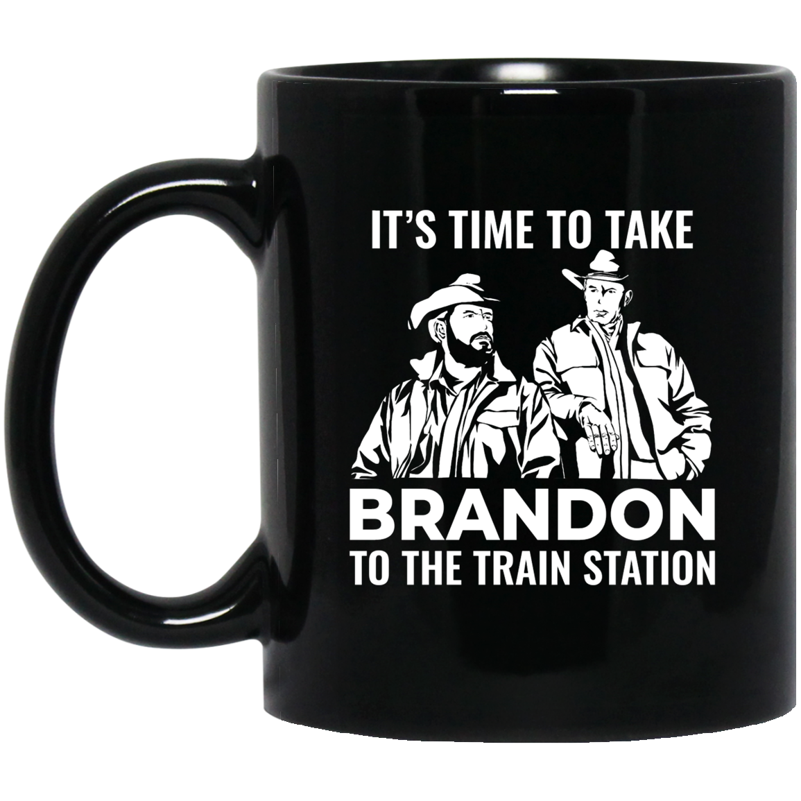Train Station 11 oz. Black Mug