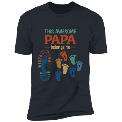 This Awesome Papa Personalized T-shirt