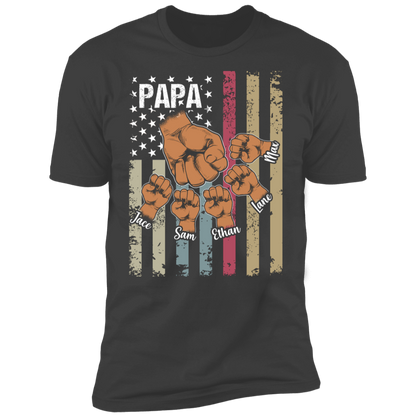 Personalized Papa T-shirt