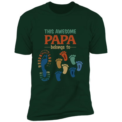 This Awesome Papa Personalized T-shirt