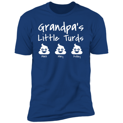 Grandpa's Little Turds Personalized T-shirt