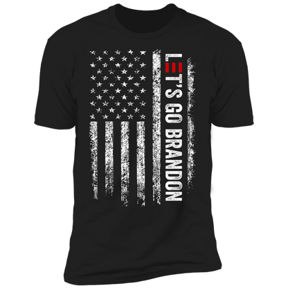 Let's Go Brandon Black and White USA Apparel