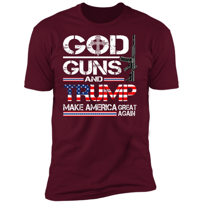 GOD Guns and Trump MAGA T-Shirt