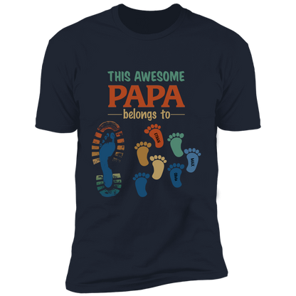 This Awesome Papa Personalized T-shirt