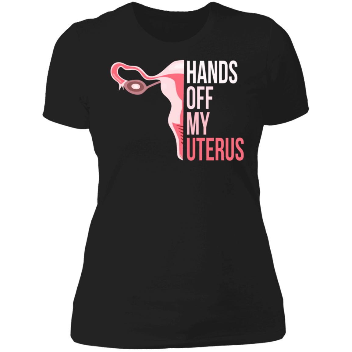 Hands Off My Uterus Boyfriend T-Shirt