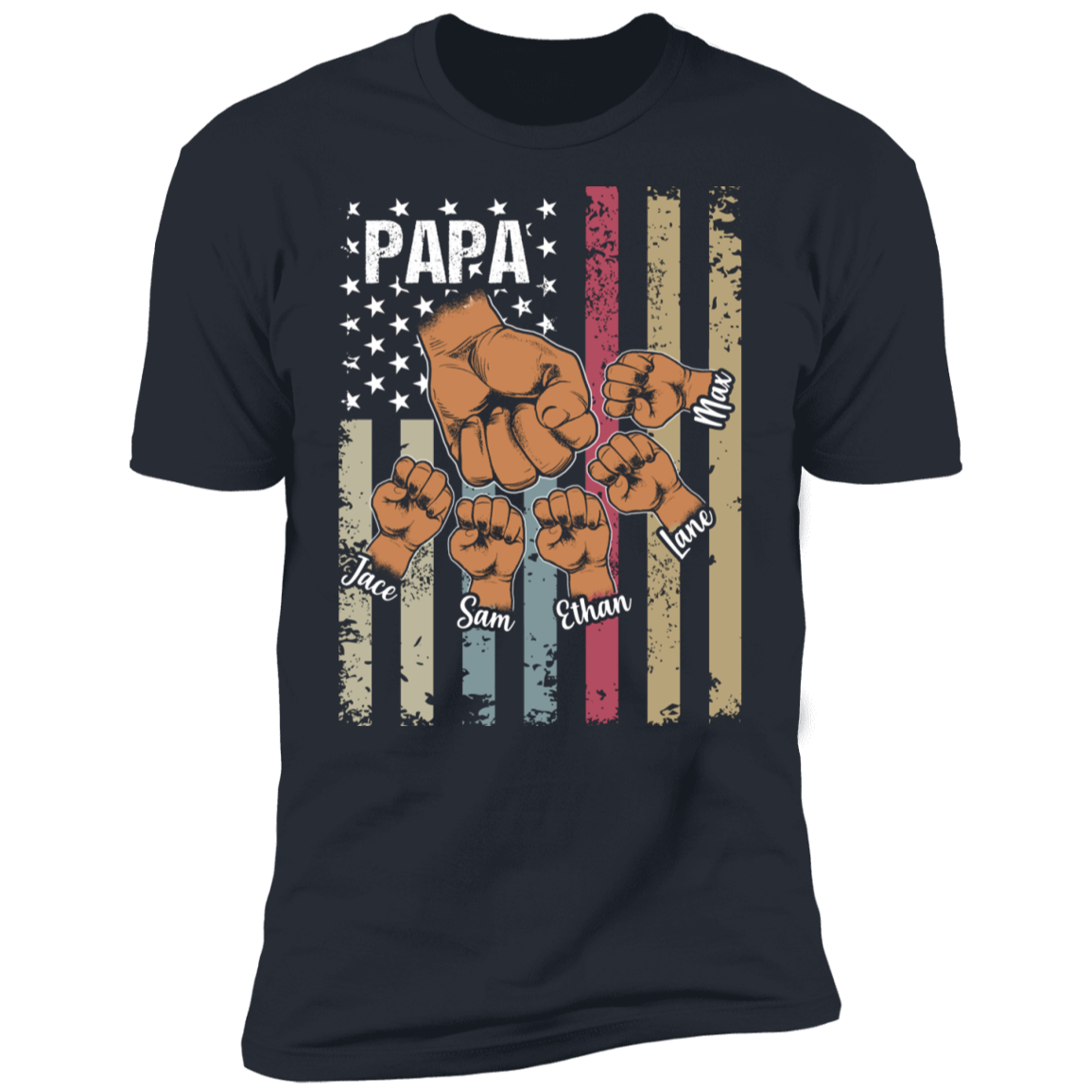 Personalized Papa T-shirt