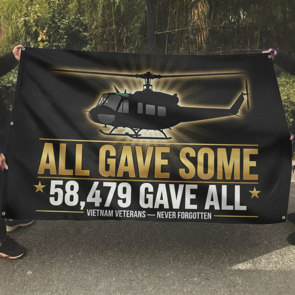 Vietnam Veteran Memorial Flag — All Gave Some | 58,479 Gave All