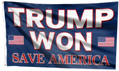 Trump Won - Save America Flag
