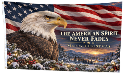 The American Spirit - Merry Christmas Flag