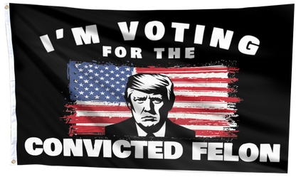 I'm Voting For The Convicted Felon USA Flag