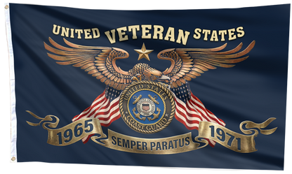 1965 - 1971 Coast Guard Veteran Flag
