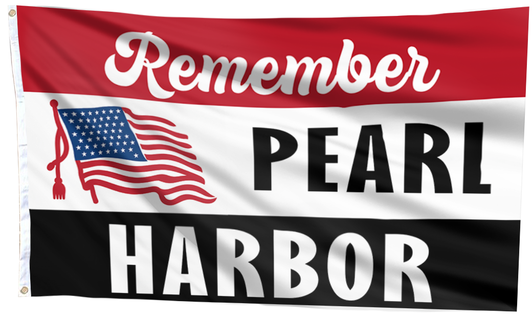 Remember Pearl Harbor USA Flag